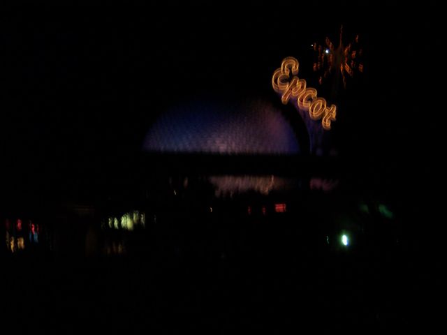 Epcot Lit Up