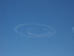 Smiley Face written in the Sky after Cinderellabration